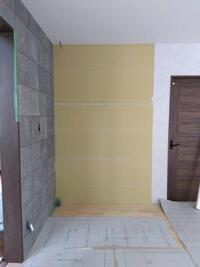 室内壁面緑化　作業前