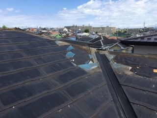 【横浜市港北区での雨漏りの修理】屋根の状態①