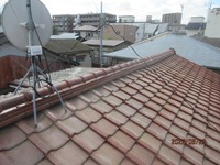 棟瓦の整列工事が完了し綺麗になった屋根別アングル