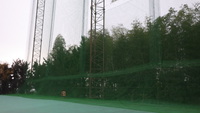 正面ネット2重設置作業
