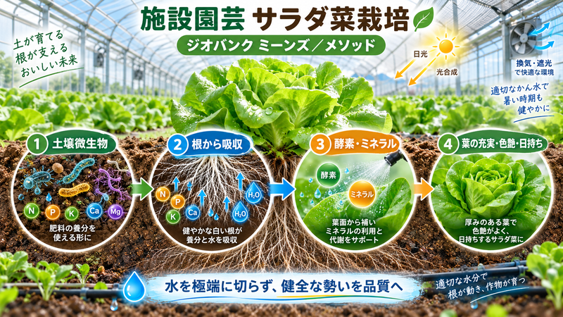 サラダ菜栽培