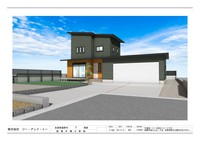 西野エクステリア　嬉野　外構工事（パース）