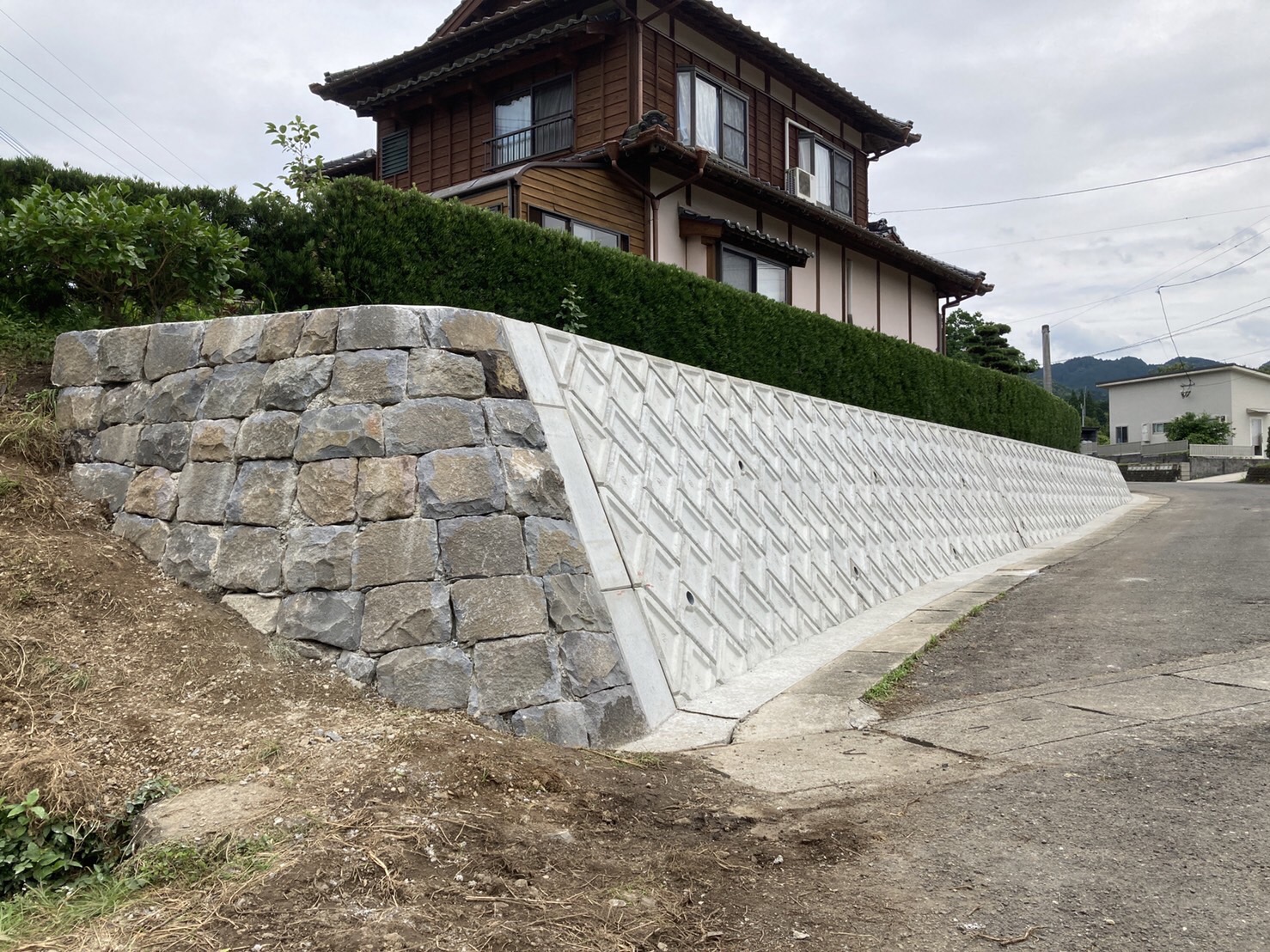 北川様邸ブロック積工事