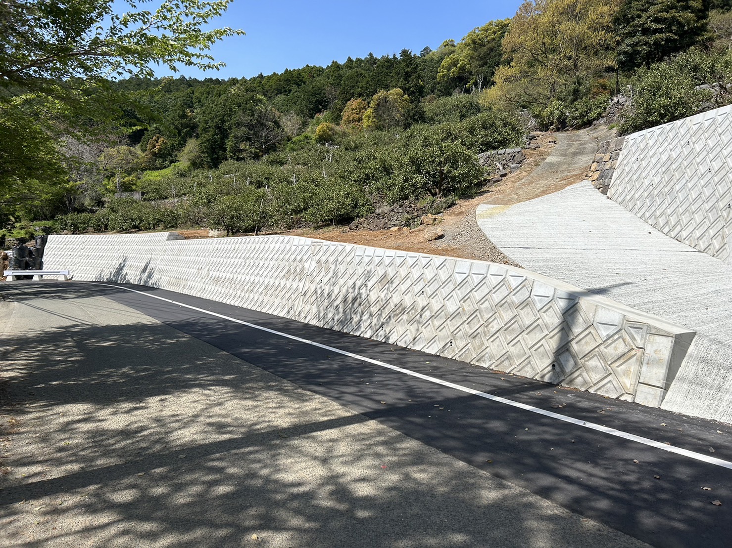 市道河内町野出第1号線ほか1路線道路改良工事