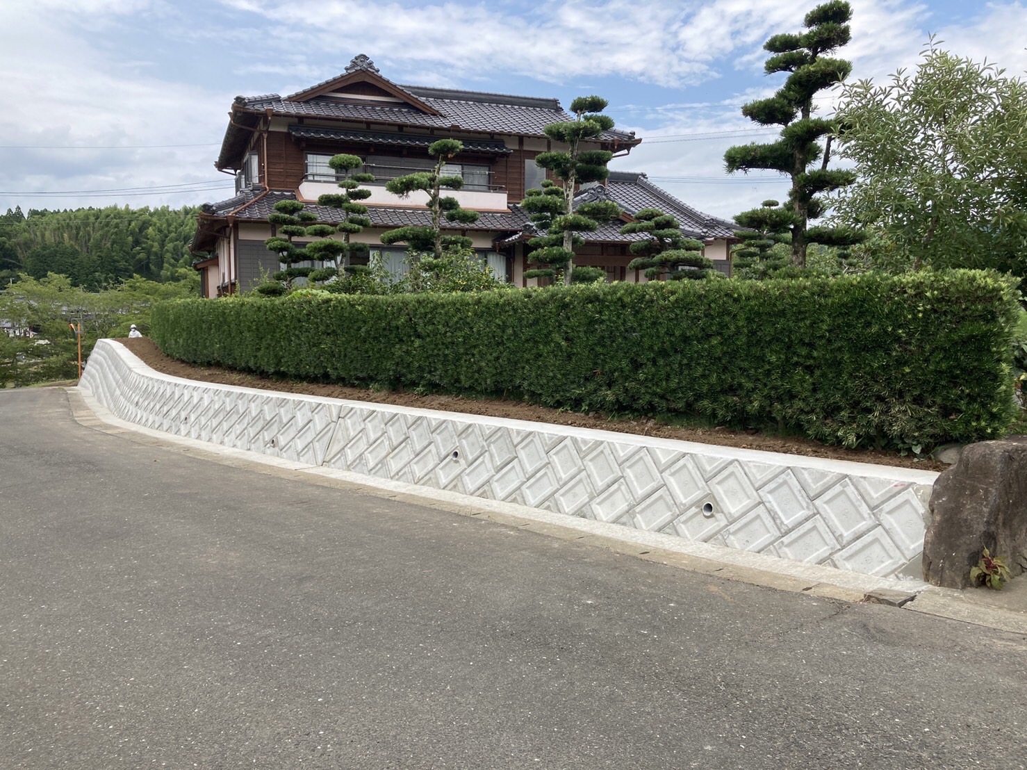 北川様邸ブロック積工事