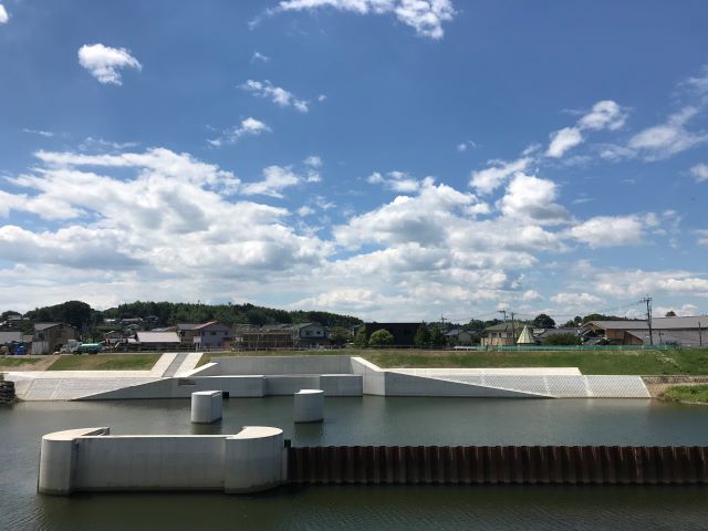 合志川山城堰改築(二期)工事