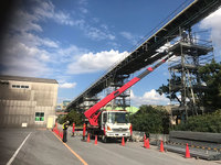 補修用吊り足場 ベルトコンベアデッキ