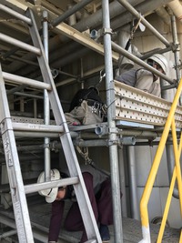 保温、板金補修用足場