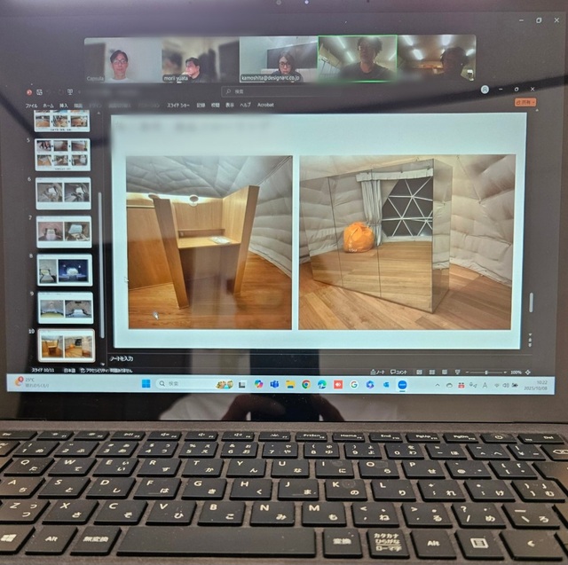 2025年10月8日-本日は終日異なる複数案件のリモート会議が連続。新規案件の開発要件整理から開業プロモーションミーティング、宿泊棟の内外装/家具調度品スタイリングミーティングまで。異なる案件のリモート会議が連続すると会議間のインターバルは重要かも。