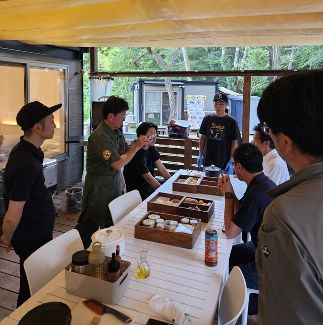 2025年7月11日-運営をお預かりしている施設にて夕朝食のメニュー変更に伴う新メニュー試食会を実施。手直しを経て秋のデビューに備えます(岐阜県)