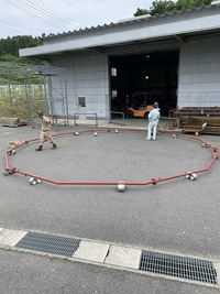 配管をプレハブして仮組み検査完了