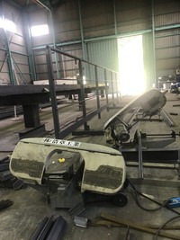 コンベアの歩廊と手摺りの製作