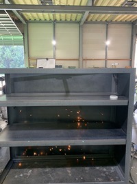 トラックに合わせて道具箱制作中フルオーダー