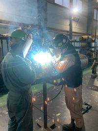 エアーコンプレッサーのヘッダー製作。 色んな仕様にできます。