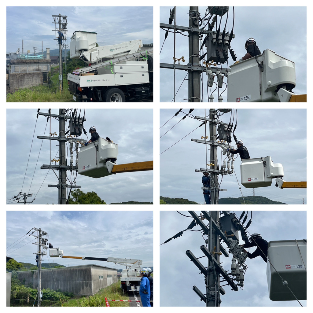 唐津市某所高圧カットアウト取替工事 唐津市某所高圧カットアウト取替工事