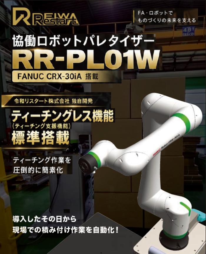 協働ロボットパレタイザー RR-PL01W